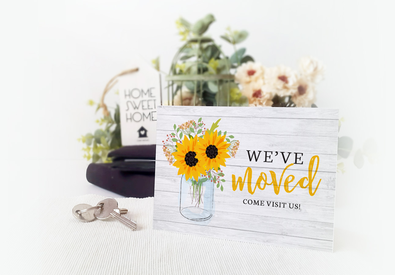 Moving Cards Moving Announcement Cards Change of Address Cards Handmade Cards by DesignsbyAliA New Address Cards