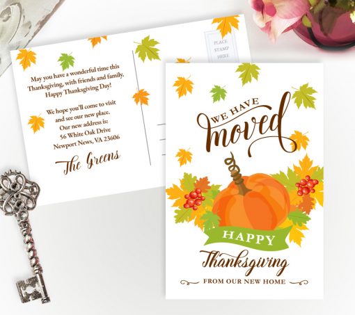 Thanksgiving moving cards